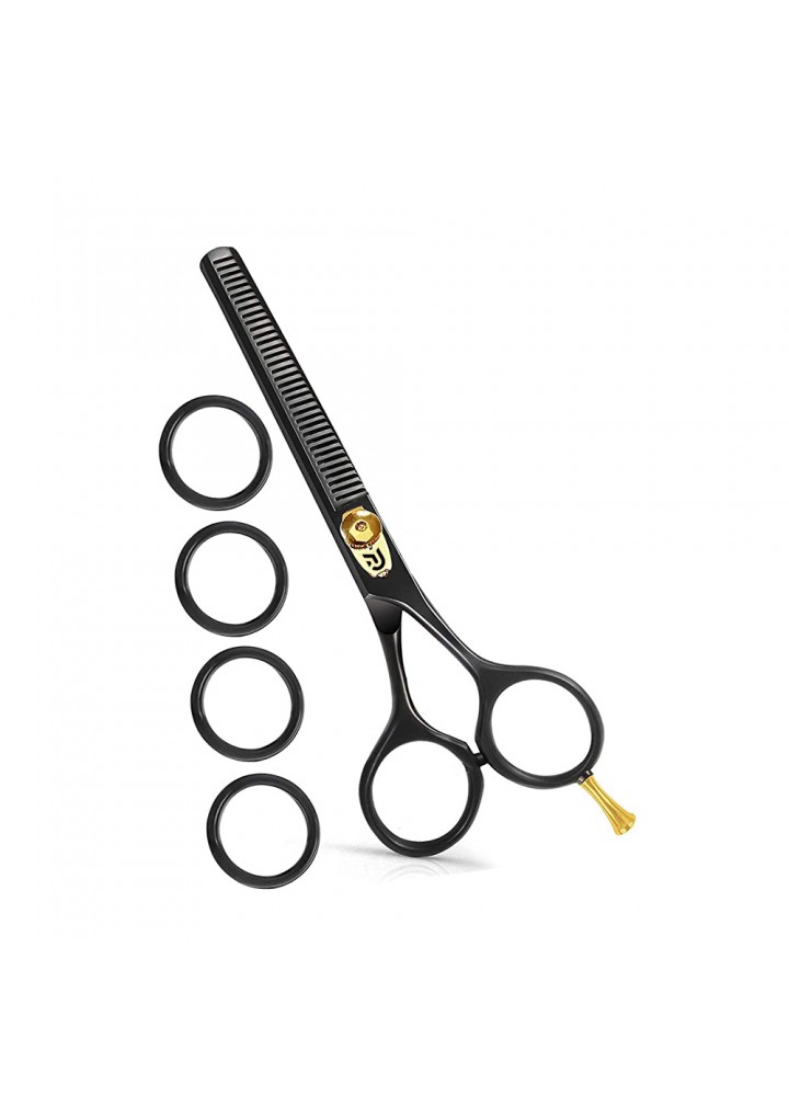 Hair Thinning Scissors Cutting Teeth Shears Professional Barber Hairdressing  Texturing Salon Razor Edge Scissor Japanese Stainless Steel with Detachable  Finger Ring  inch